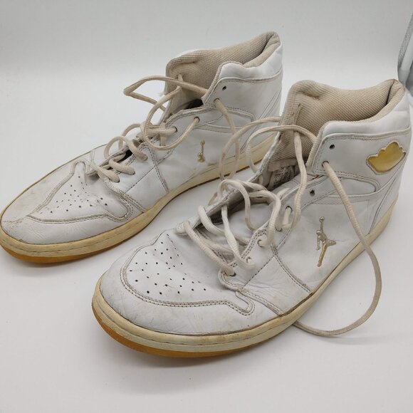 Jordan 1 Retro White Chrome 2002 Size 14 306000-101 - Picture 1 of 5